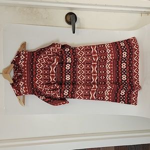 Collective Concepts NEW Y2K  Aztec Print Dress Sz S